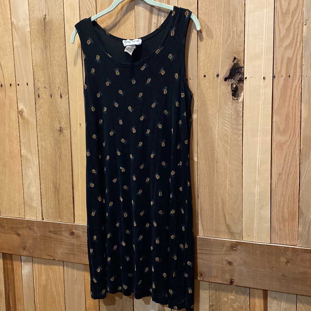 Vintage pineapple stretchy dress